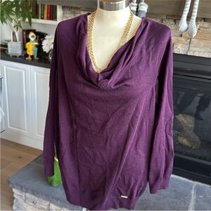 Calvin Klein Purple Cowl Neck Sweater